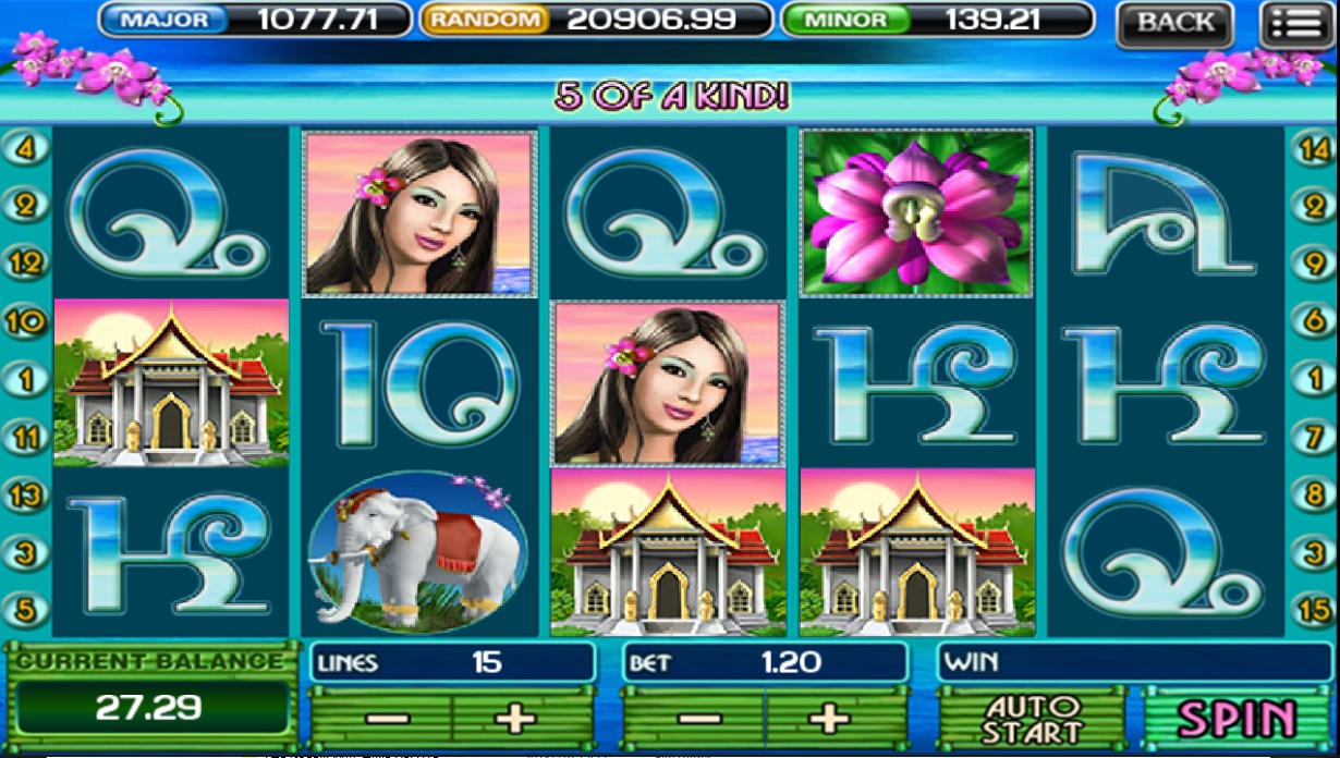 This free online slot machine is located in the beautiful natural scenery o...