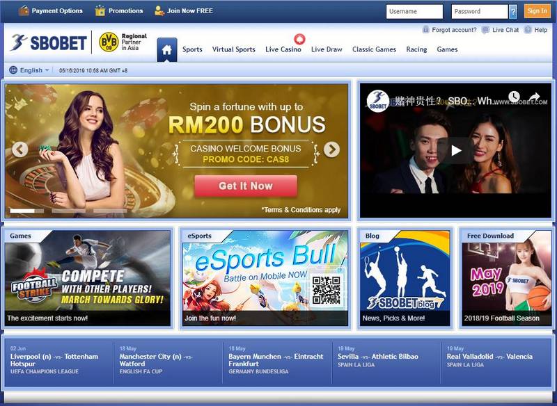 Play Sbobet Casino Online